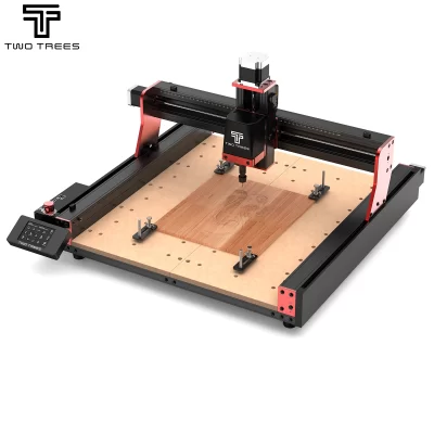 Twotrees ttc450 pro roteador de madeira de 4 eixos corte e gravação de metal roteador cnc fresadora diy gravador a laser ferramentas cnc