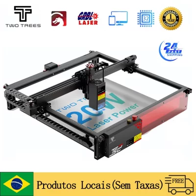TwoTrees TS2 20W Máquina de gravação a laser 410x410mm Tecnologia de ponto comprimido Foco automático Wifi Sistema de detecção de chamas Air Assit