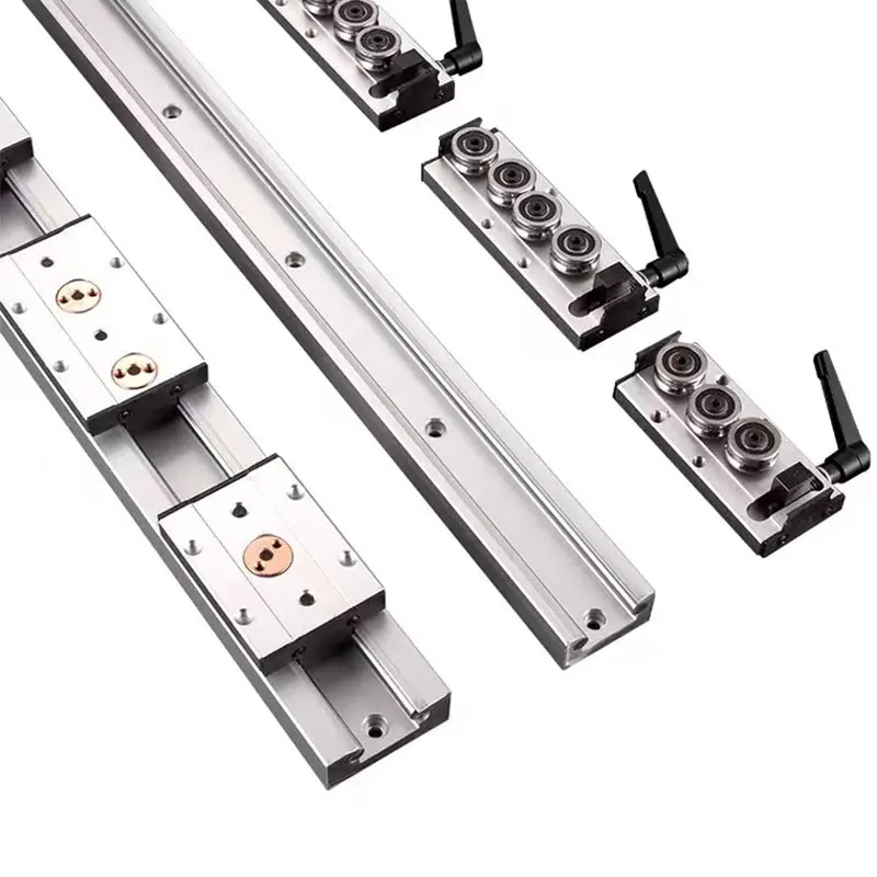 Guia linear de eixo duplo embutido, corrediça de rolo SGR10, bloco SGB10, comprimento do guia 300 400 500 600 700 800, corrediça para madeira, 28mm - Image 4