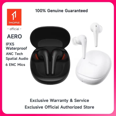 1 mais aero fones de ouvido com cancelamento de ruído bluetooth 5.2 flash-venda chamadas claras 28h playtime carregamento sem fio fone de ouvido eletrônico