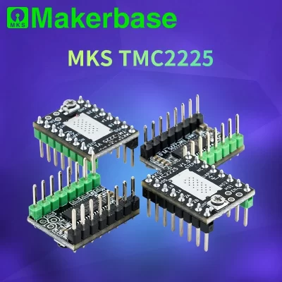 Makerbase mks tmc2225 2225 driver de motor de passo stepstick peças de impressora 3d ultra silencioso para sgen_l gen_l robin nano