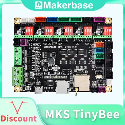 Makerbase mks tinybee placa de controle impressora 3d esp32 mcu peças impressora 3d tela tft função wi-fi controle web
