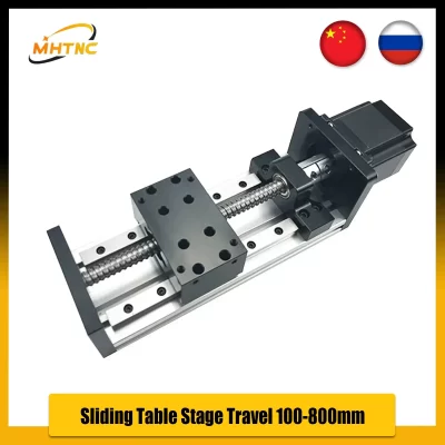 Kit Pacote de Atuador Linear Parafuso de Esferas para Nema23, Mesa Deslizante, Curso, 100-800mm, MGR12, 12mm, SFU1204, 1605, 1610