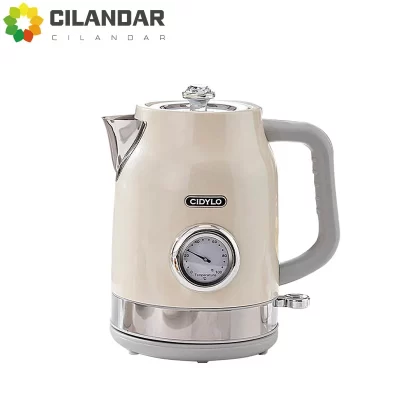 Sidile chaleira elétrica retro casa chá cerveja isolamento integrado controle de temperatura de aço inoxidável chaleira elétrica grande ca