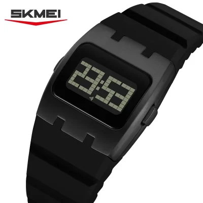 Skmei relógio eletrônico original à prova de água luminoso digital wriswatch para homem moda cronógrafo calendário despertador 2415