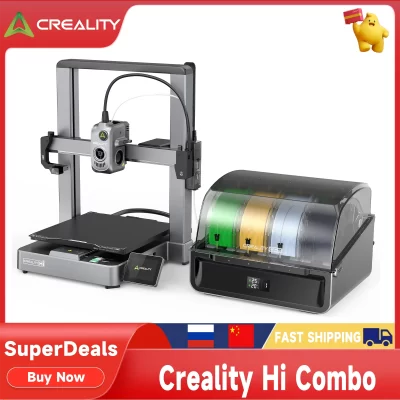 Creality hi combo impressora 3d núcleo xz movimento com cfs inteligente impressão rápida 500 mm/s velocidade impressão multicolorida nivelamento automático
