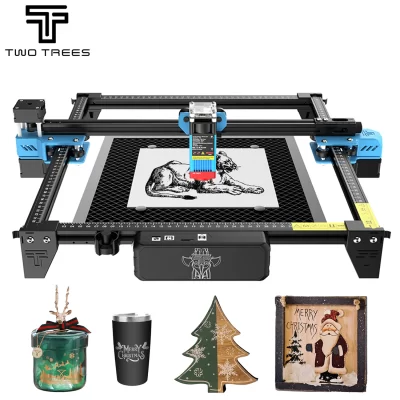Máquina de gravação a laser Twotrees TTS-55Pro Ferramentas de logotipo DIY de metal Máquina de gravação a laser de aço inoxidável Máquina CNC Máquina de corte a laser