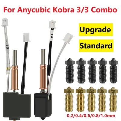 Para anycubic kobra 3 hotend atualização padrão kobra 3 combo bocal hotend para anycubic kobra k3 peças de impressora 3d acessórios