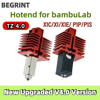 Nova atualização hotend tz 4.0 bocal endurecido para bambu lab p1p/x1c/p1s/x1/x1e cabeça de impressão de extremidade quente para impressora 3d bambu lab
