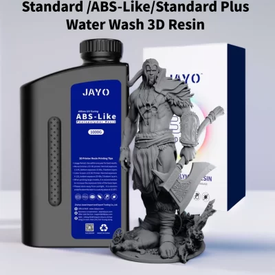 Jayo padrão 3d/como abs/padrão plus/resina uv de impressora 3d de lavagem de água 405nm para material de impressão lcd 3d resina de cura rápida