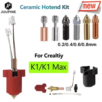 Para creality k1 hotend k1 max bocal kit cerâmica bloco de aquecimento extrusora alta velocidade para creality k1 hot end