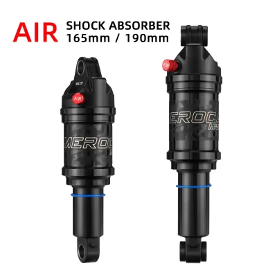 Amortecedor traseiro de ar de bicicleta 125/150/165/190mm pressão de ar ajustável liga de alumínio amortecedor de ar mtb