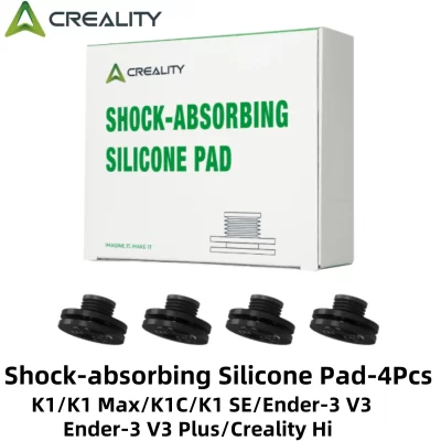 Creality almofadas de silicone com absorção de choque-4 unidades fortes e flexíveis para peças de impressora 3D K1/K1 Max/K1C/K1 SE/Ender-3 V3/V3 Plus/Hi