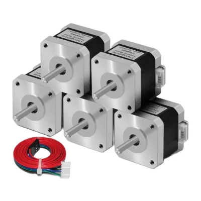 5 peças motor de passo nema17 de 4 derivações 42 certificação de motor nema 17 motor 42bygh 1.5a 17hs4401 para impressora 3d ender 3 cr10 cnc xyz