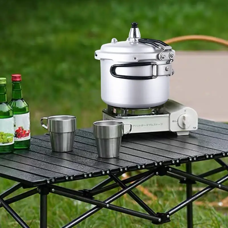 Panela de pressão portátil para acampamento ao ar livre, panela de arroz, cozinha cozinhando ferramenta, vaporizador, panelas - Image 5