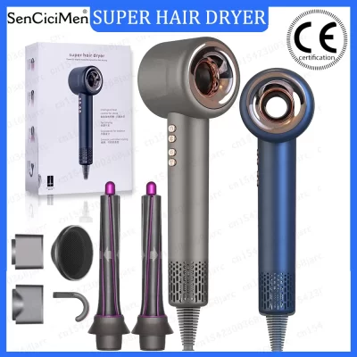 Profissional super secador de cabelo íon negativo secagem rápida sem folhas secadores de cabelo salão eletrodomésticos temperatura constante cuidados com o cabelo