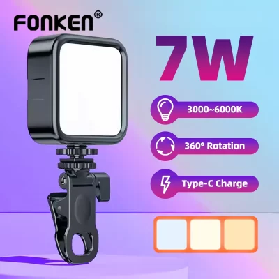 Portátil led selfie luz para iphone samsung ipad telefone móvel portátil clipe anel flash luz de preenchimento foto vídeo fotografia lâmpada