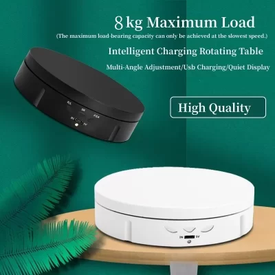 146mm display plataforma giratória suporte modelo de jóias brinquedo mesa rotativa elétrica elétrica 360 ° Expositor giratório panorâmico