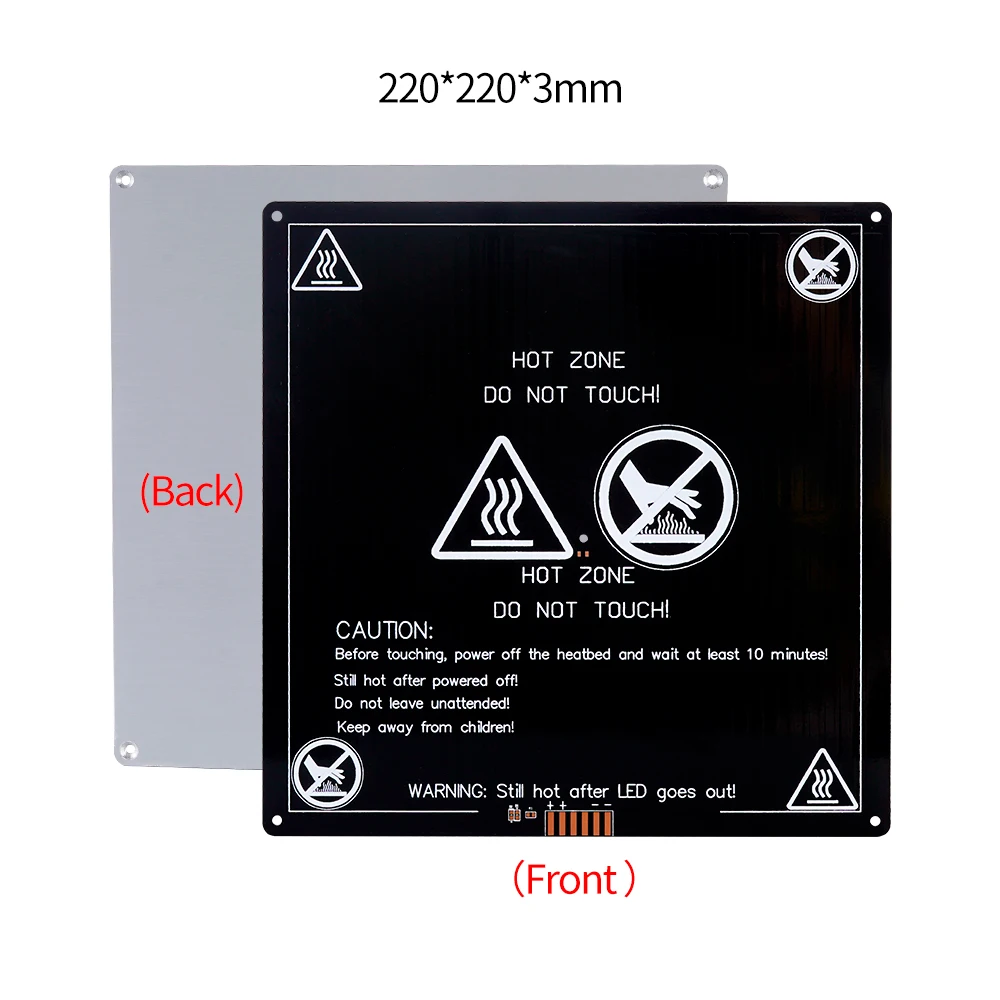 MK2A MK3 MK2B Cama Aquecida PCB Alumínio12V 24V HeatBed Plataforma de Impressão 300x200 214x214 220x220mm Peças de Impressora 3D - Image 2