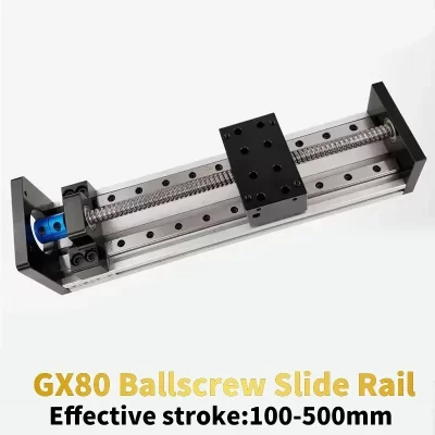 À venda sxg1204 estágio deslizante com curso de acoplamento 100-500mm sfu1204 guia linear de parafuso esférico mgr12 para motor de passo nema23