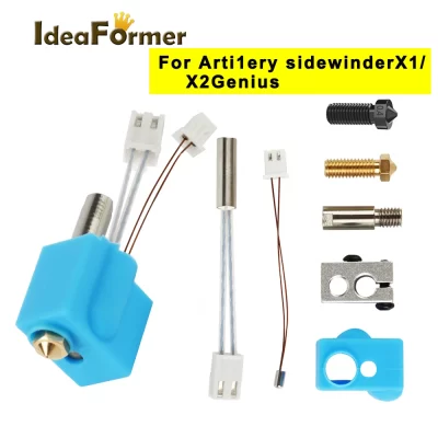 Para impressora 3d de artilharia hotend 24v 64w kit montado j-head 0.4mm bico 1.75mm para impressora 3d sidewinder x1/x2/genius