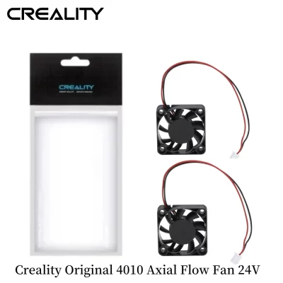 2pcs Creality Original 4010 Ventiladores, Acessório de Impressora 3D 4010 Ventilador de Fluxo Axial 24V, Extrusora Hot End Fan para Ender 3 / Ender 3 Pro