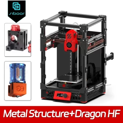 VORON V0.2 R1 Impressora 3D SIBOOR V0.2 R1 [agosto, versão] Kits de impressora 3D Versão atualizada DIY incluído Peças estrutuais de metal CNC
