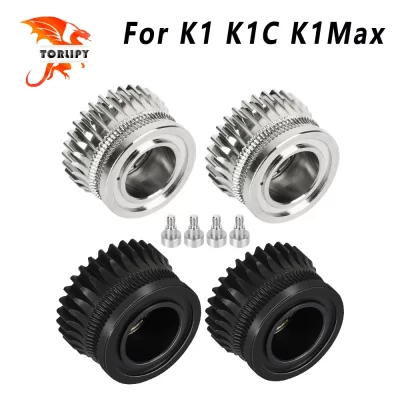 Cr k1c extrusora k1 engrenagem toda a engrenagem de acionamento de filamento de metal para creality k1 max extrusora niquelada revestimento dlc desgaste de alta dureza