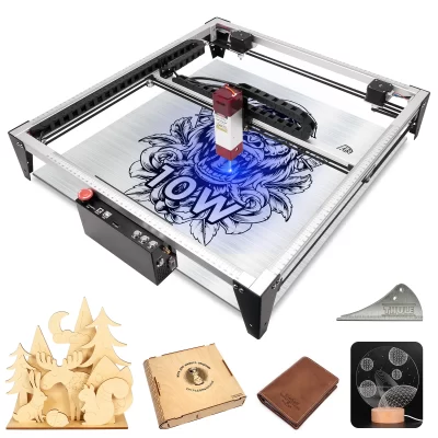 Sunyee 80w/50w máquina de gravação a laser 4040pro madeira metal cnc trilho guia linear gravador a laser mdf acrílico corte ácido