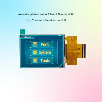 Anycubic photon mono tela sensível ao toque da máquina de 2/6,6 polegadas 2.8 "lcd clique para controlar interface reparação substituição display da impressora 3d