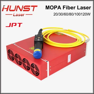HUNST-MOPA Módulo Laser De Fibra De Largura De Pulso com Ponto Vermelho, Marcação Da Fonte Da Máquina, Alta Qualidade, JPT M7, 20-100W