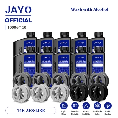 Jayo 14k abs como resina 3d, 10 garrafas abs como 405nm, fotopolímero de cura uv, resina 3d rápida para impressora 3d lcd/dlp/sla 2/4/6/8k