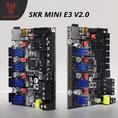 Bigtreetech skr mini e3 v2.0 placa de controle de eixo z duplo peças de impressora 3d tmc2209 uart cr10 pro ender 3 atualização skr v1.4 tft35 e3