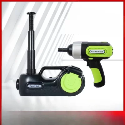 Carro hidráulico elétrico Jack, Labor-Saving, chave, bomba de inflação, SUV horizontal, pneu mudando, 12V
