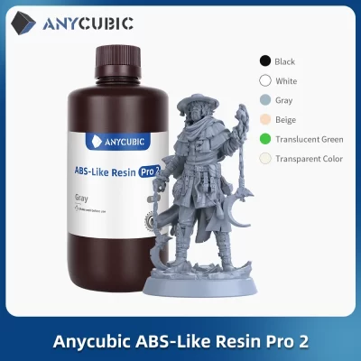 Anycubic ABS Like Pro 2 Resina 2 KG 4KG Rápida Cura UV 405nm Resina Fotopolímero Padrão ABS Resina 3D Alta Precisão para Impressora LCD