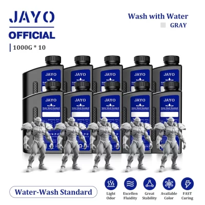 Jayo lavagem de água 405nm resina uv 10kg abs como resina de impressora 3d 405nm uv padrão resina fotopolímero rápido para lcd/dlp/sla