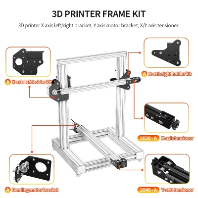 Peças de impressora 3d eixo y/x suporte de montagem do motor direita/esquerda x/z-axis dianteiro/traseiro placa de montagem do motor x/y tensor para CR-10 Ender-3