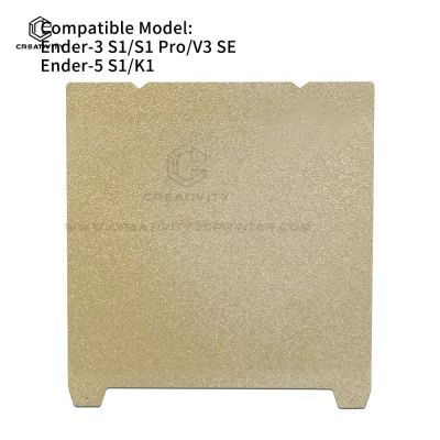 K1 PEI Placa de construção Cama de aquecimento de aço de mola 235 * 235 mm Fit Ender-3 S1, Ender 3 S1 Pro/Ender 3 V3 SE/ Ender 3 v3 ke, Ender 5 S1 Placa de impressora 3D 235x235 Base de construção de impressão