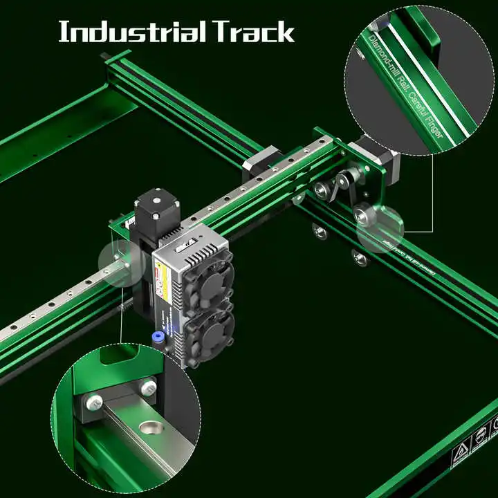 Neje max 4 e80 24w gravador a laser 4 eixos máquina de corte a laser cnc kit básico + pente de mel + bomba de ar + extensão + rotativo - Image 3