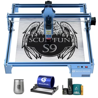 Sculpfun s9 90w efeito máquina de gravação a laser ultra-fino feixe laser moldar tecnologia acrílico gravador máquina de corte 410x420mm