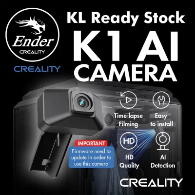 Creality original k1 ai câmera acessórios de atualização imagem clara detecção ai filmagem de lapso de tempo fácil de instalar