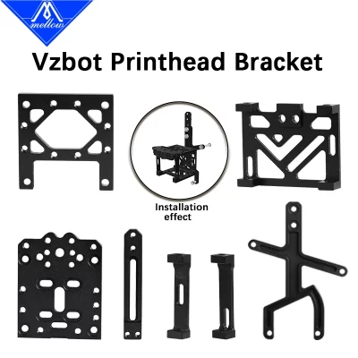 Mellow VzBoT Peças de suporte de cabeçote de impressão para Goliath Crazy Dragon Hotend VZ Extrusora Sherpa Mini Micro 235/330 DIY Impressora 3D