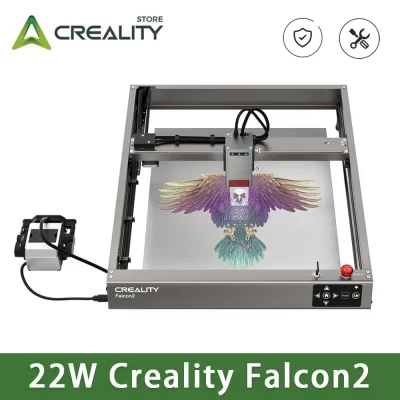 Creality 22w creality falcon2 gravador a laser corte 15mm madeira com uma passagem gravação colorida 25000mm/min ultra-rápido original 3d
