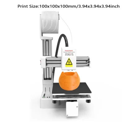 Impressora 3D multiplexadora de divisão de frequência ABS Pequena impressora 3D Fácil operação Todo o bocal de metal Aquecimento rápido para fabricação de modelos