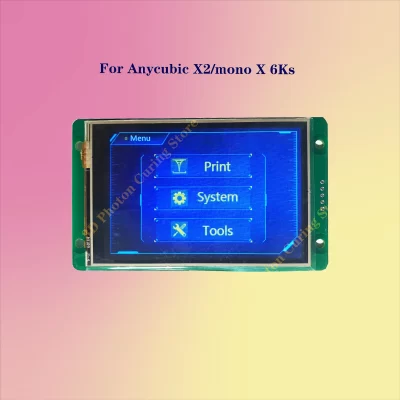 Anycúbico 9.1 polegada 6k/4k impressora 3d tela de toque para x2 mono x 6ks 3.5-Polegada lcd substituir acessório e componente