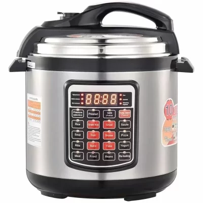 Panela de arroz 8l 220v botão inglês multi-função toque panela de pressão elétrica totalmente automática panela utensílios de cozinha