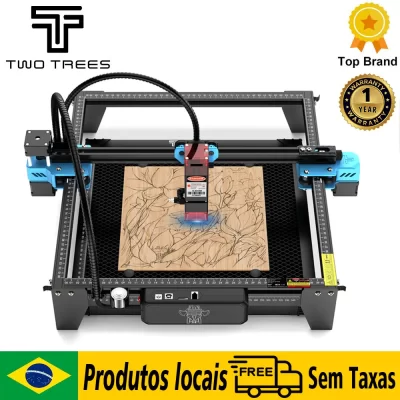 Twotrees TTS-10Pro gravador a laser adicionar tela de toque máquina gravura a laser metal diy logotipo impressora corte a laser acrílico mdf