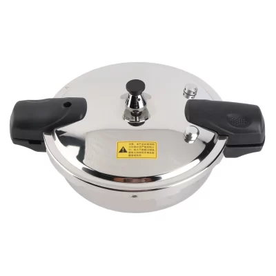 Panela de pressão com válvula de segurança 80KPA Panela de pressão de aço inoxidável de condução rápida de calor para fogões a gás elétricos