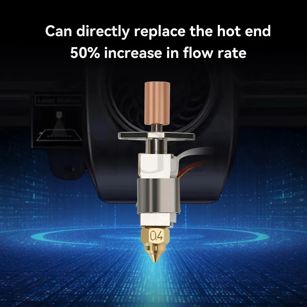 KIT atualizado Hotend para Creality K1/K1 Max 550 ° C HOTEND de alta temperatura para kit de bloco de aquecimento cerâmico de impressora 3D Creality K1 - Image 4