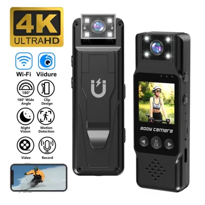 L13 ultra hd 4k mini câmera wifi portátil pequeno gravador de vídeo digital polícia bodycam visão noturna infravermelha filmadora em miniatura
